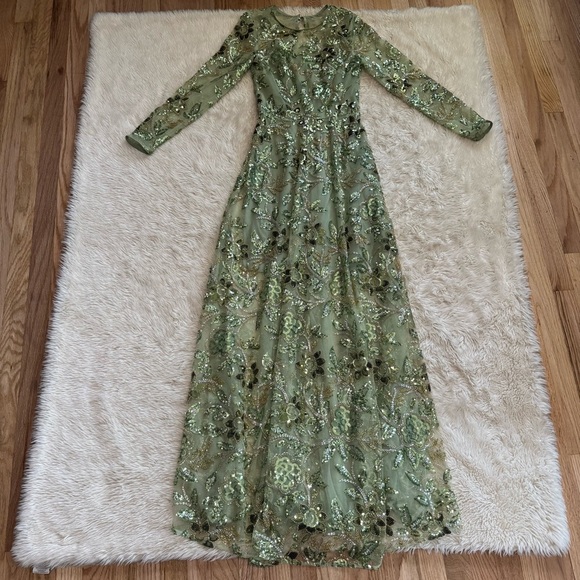 Dress The Population Ava Dress in Sage Multi - Size XS - Picture 4 of 9